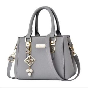 Elegant Gray Handbag